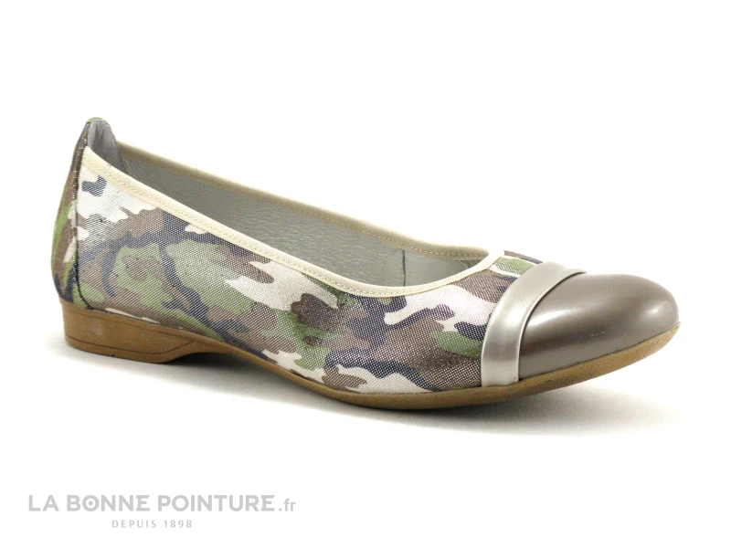 INEA Isabeau Camouflage Kaki Marron - Ballerine 3 INEA Isabeau Camouflage Kaki Marron - Ballerine