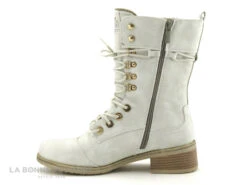 Mustang 1402 501 203 Glace - Bottine Blanche Femme -Chaussure Offre Boutique cd24607c73b9e66c561f35ea11d5d5ef img 3318.jpg 175748