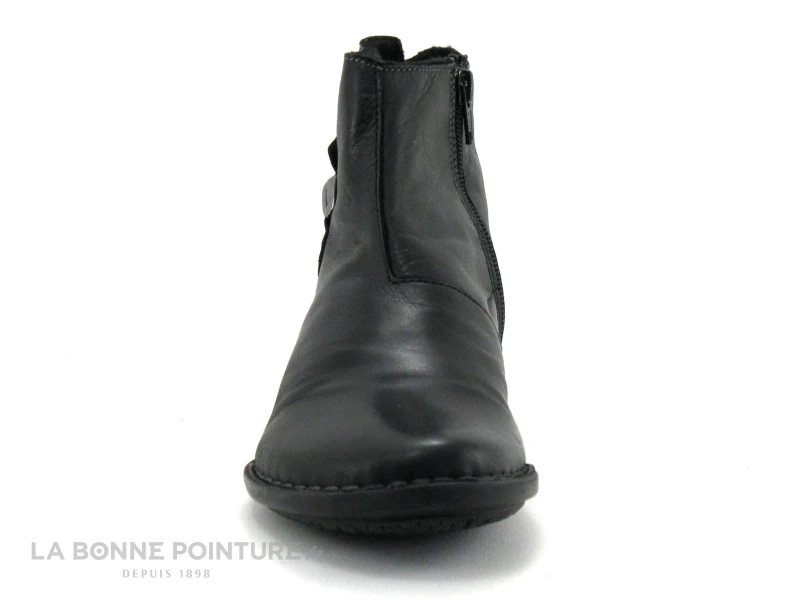 Morans GRINGE Noir - Boots Femme Cuir Noir - Interieur Chaud 4 Morans GRINGE Noir - Boots Femme Cuir Noir - Interieur Chaud – Image 2