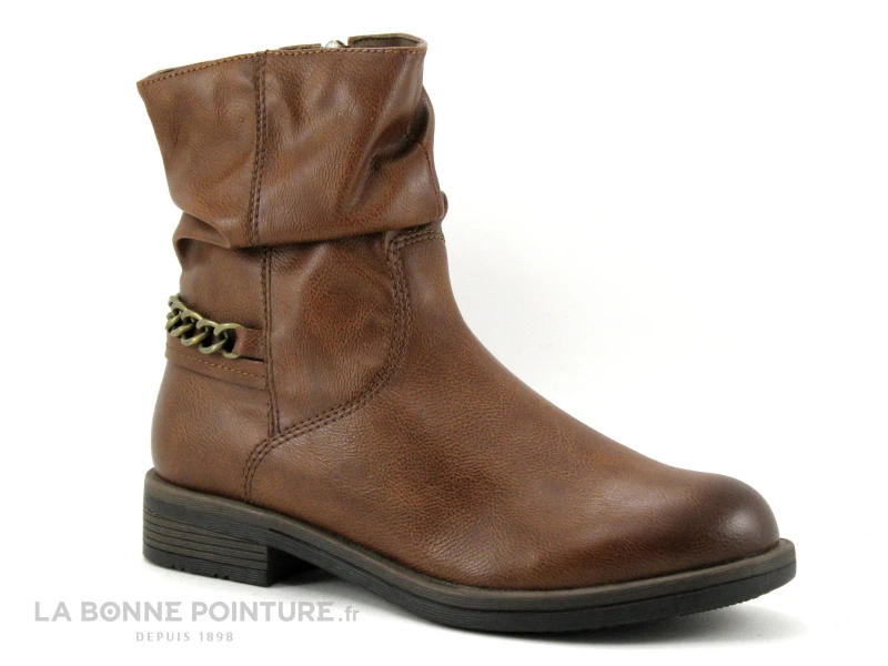Tamaris 1-25328-27 Cognac - Bottine Avec Chainette Bronze 3 Tamaris 1-25328-27 Cognac - Bottine Avec Chainette Bronze