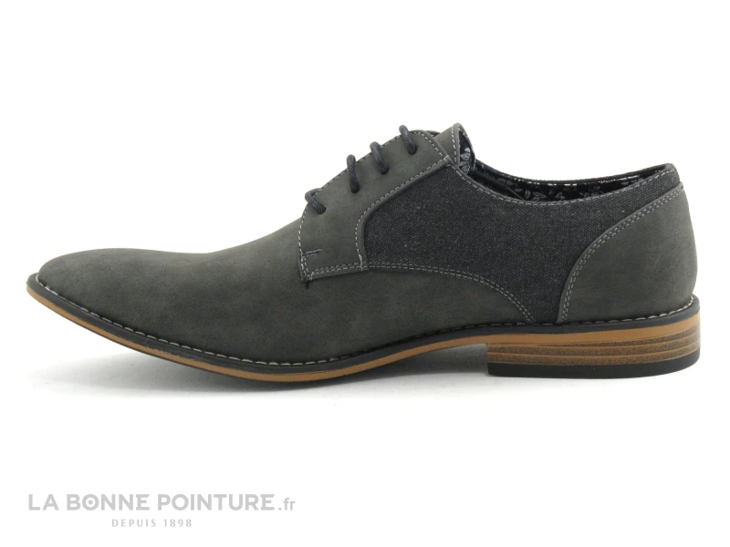 Casanova 12119 DICI - Noir - Gris - Derby Homme 4 Casanova 12119 DICI - Noir - Gris - Derby Homme – Image 2