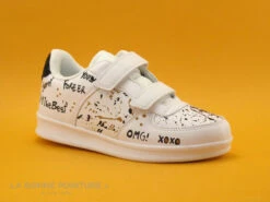 Petit Genie ES4075J Blanc - Tachetee Noir Et Jaune - Basket Velcro Fille -Chaussure Offre Boutique cd24607c73b9e66c561f35ea11d5d5ef img 3644.jpg 151538