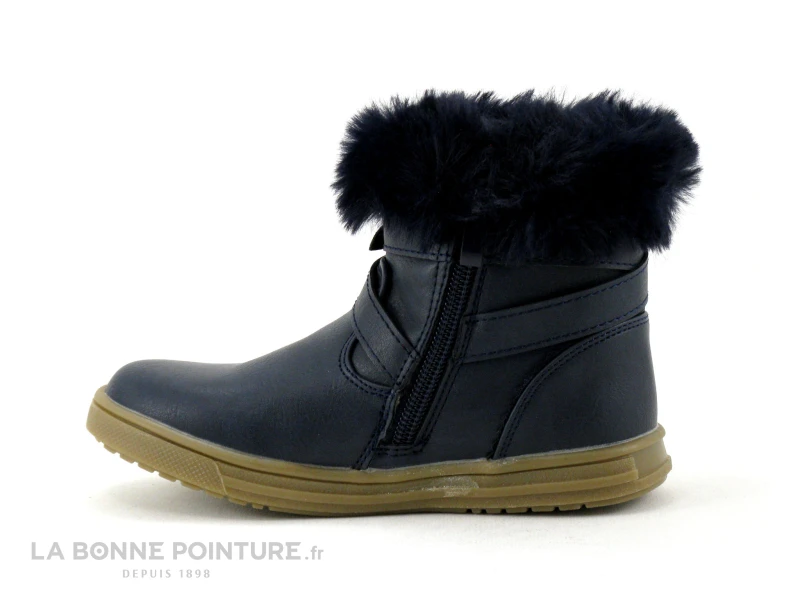 Kouki By Bopy INILANA Bleu Marine - Fourrure - Boots Fille 4 Kouki By Bopy INILANA Bleu Marine - Fourrure - Boots Fille â Image 2