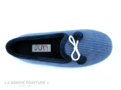 Ouf CIVET Jean - Chausson Femme Velours Cotele Bleu - Pompons 9 Ouf CIVET Jean - Chausson Femme Velours Cotele Bleu - Pompons -Chaussure Offre Boutique cd24607c73b9e66c561f35ea11d5d5ef img 3731.jpg 176115