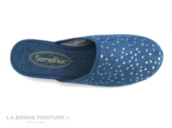 Semelflex COLETTE - Bleu Jeans - Pois Argent - Pantoufle Mule Femme -Chaussure Offre Boutique cd24607c73b9e66c561f35ea11d5d5ef img 3993.jpg 133367