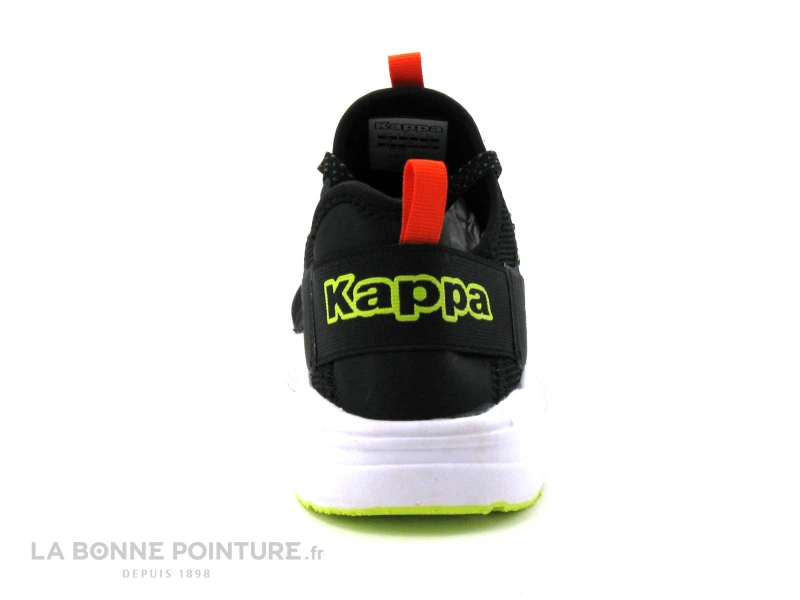 Kappa SAN PUERTO 36161RW A2L Black Orange Lime - Basket Noire Homme 5 Kappa SAN PUERTO 36161RW A2L Black Orange Lime - Basket Noire Homme – Image 4