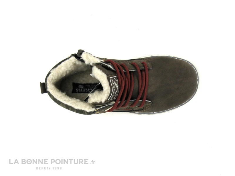 Dockers 49SU702 Marron - Lacet Rouge - Bottillon GARCON 8 Dockers 49SU702 Marron - Lacet Rouge - Bottillon GARCON – Image 6