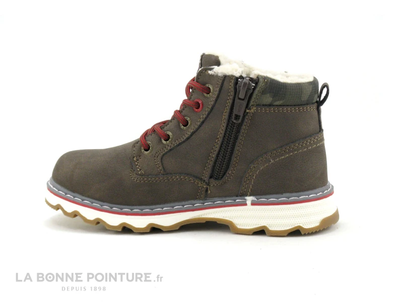 Dockers 49SU702 Marron - Lacet Rouge - Bottillon GARCON 5 Dockers 49SU702 Marron - Lacet Rouge - Bottillon GARCON – Image 3