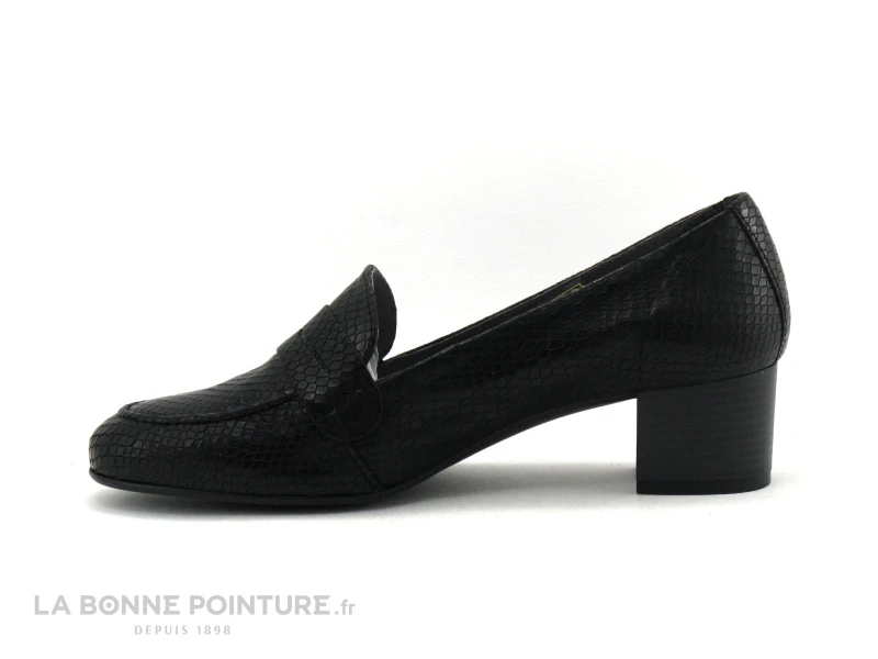 Folies MAHO Noir Lezard - Escarpin Petit Talon 5 Folies MAHO Noir Lezard - Escarpin Petit Talon – Image 3