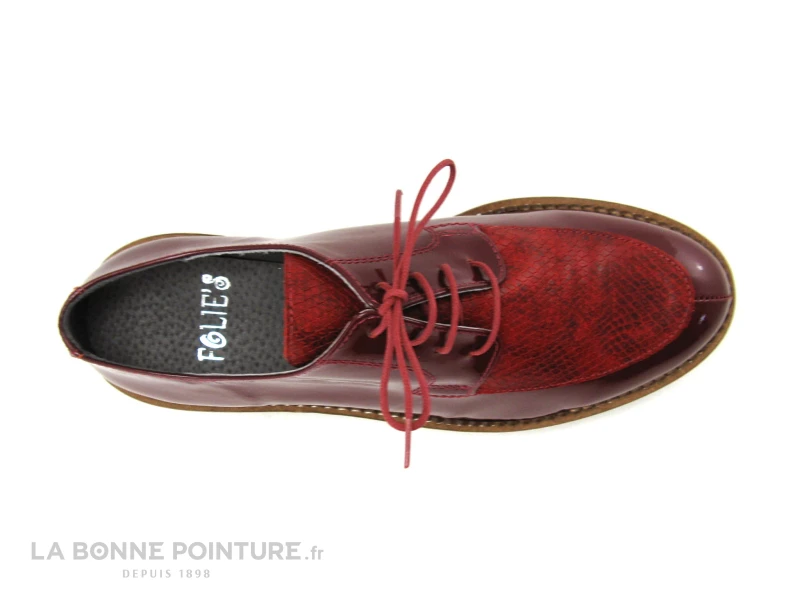 Folies COLA Rouge Bordeaux - Chaussure Basse Femme 8 Folies COLA Rouge Bordeaux - Chaussure Basse Femme â Image 6