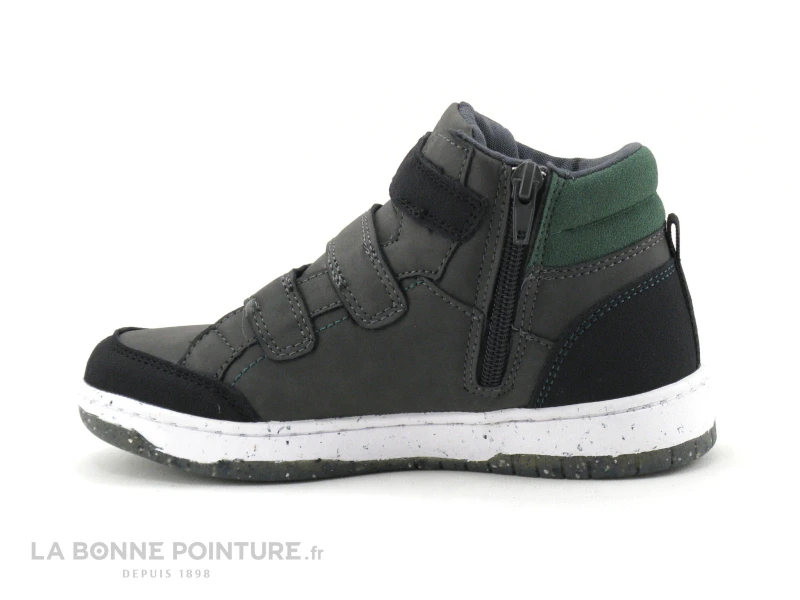 Alma Planete ECKOS - 3 Velcros - Gris Vert Noir - Basket Montante GARCON 5 Alma Planete ECKOS - 3 Velcros - Gris Vert Noir - Basket Montante GARCON – Image 3