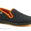 Semelflex SUPER REMY Noir - Orange - Chausson Homme