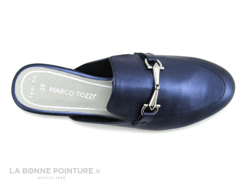 Marco Tozzi 2-27300-22 Navy Metallic - Sabot Mode Femme 8 Marco Tozzi 2-27300-22 Navy Metallic - Sabot Mode Femme â Image 6