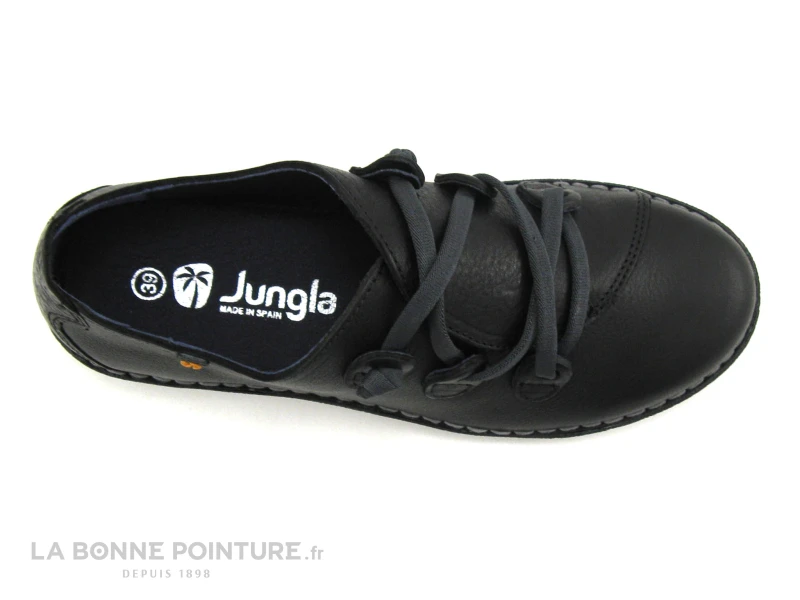 Jungla 5818 Noir - Lacet Elastique - Chaussure Basse Femme 8 Jungla 5818 Noir - Lacet Elastique - Chaussure Basse Femme – Image 6