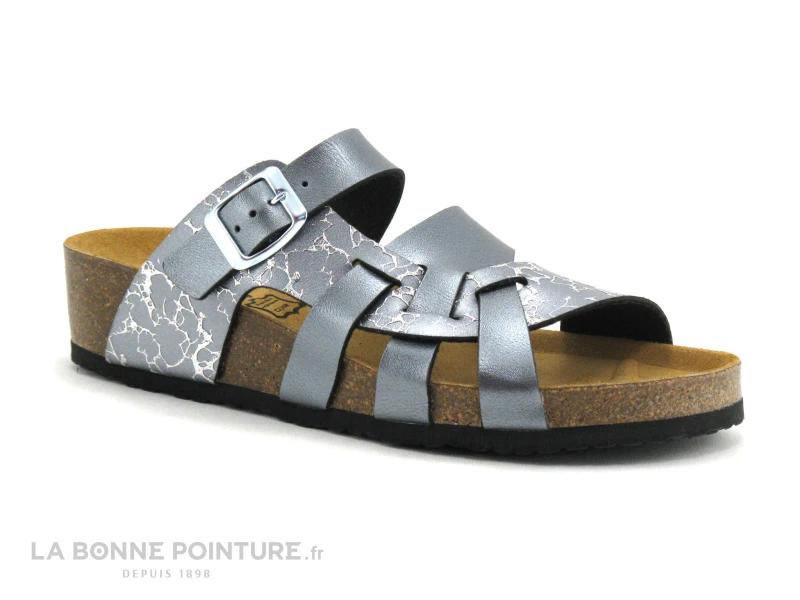 BioLife 0004 ESC01 Anthracite Argent - Mule Reglable Femme 7 BioLife 0004 ESC01 Anthracite Argent - Mule Reglable Femme – Image 5