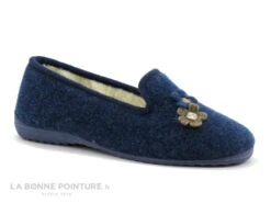 Soca 340 Indigo - Chausson Femme Bleu - 2 Fleurs - Interieur Laine -Chaussure Offre Boutique cd24607c73b9e66c561f35ea11d5d5ef img 4818.jpg 165629