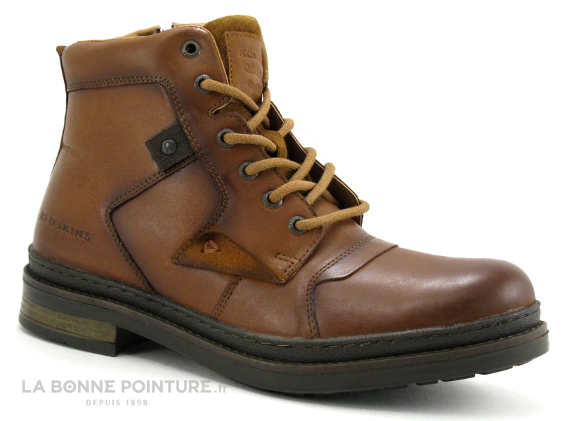 Redskins TRIOMPHE Cognac NS89147 - Boots Homme Cuir Marron 7 Redskins TRIOMPHE Cognac NS89147 - Boots Homme Cuir Marron â Image 5