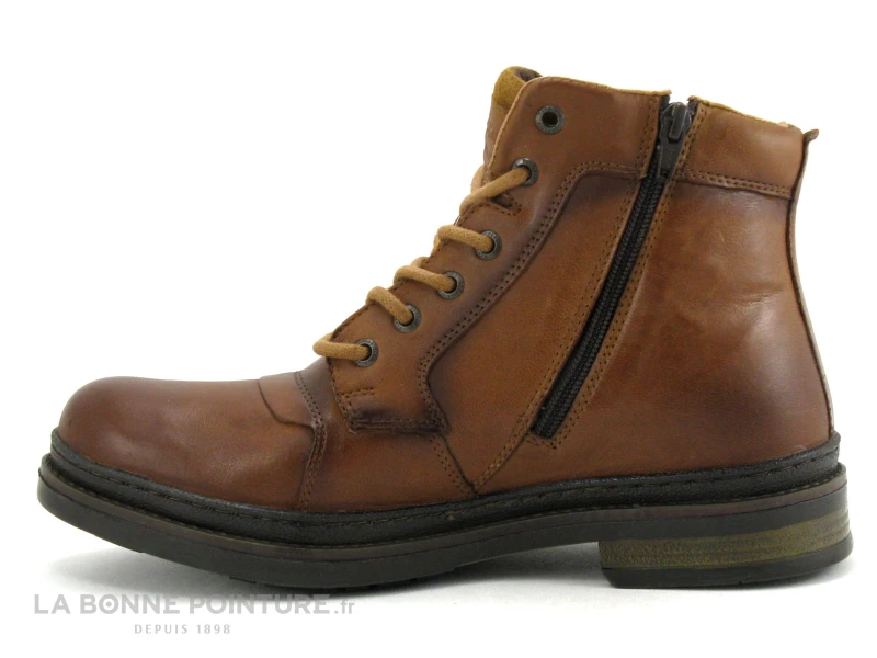 Redskins TRIOMPHE Cognac NS89147 - Boots Homme Cuir Marron 5 Redskins TRIOMPHE Cognac NS89147 - Boots Homme Cuir Marron â Image 3