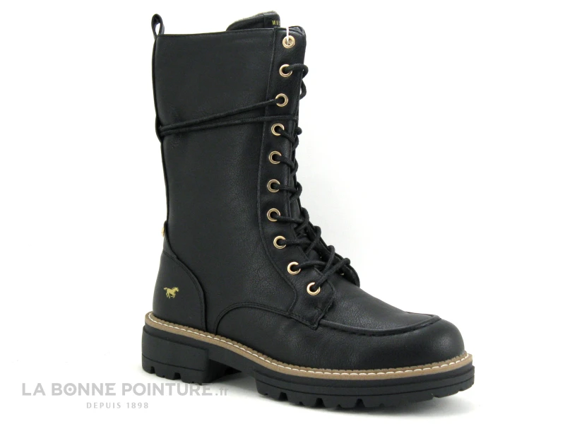 Mustang 1437 503 9 Noir - Bottine Noire Avec Semelle Crantee 7 Mustang 1437 503 9 Noir - Bottine Noire Avec Semelle Crantee – Image 5