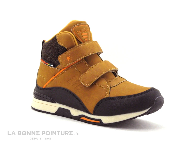 Wipop LAPAK Cognac - Baskets Garçon Scratch Et Zip 3 Wipop LAPAK Cognac - Baskets Garçon Scratch Et Zip