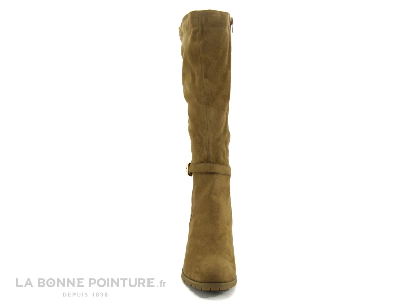 The Divine Factory QL4722 Beige - Botte Femme - Talon Bloc 4 The Divine Factory QL4722 Beige - Botte Femme - Talon Bloc – Image 2