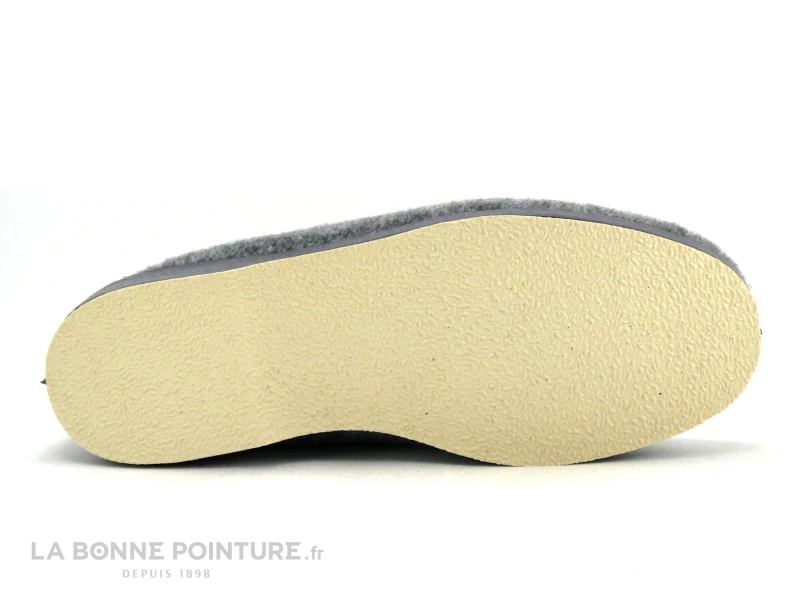 Soca 0520 Gris Bordeaux - Charentaise Homme Interieur Pure Laine 5 Soca 0520 Gris Bordeaux - Charentaise Homme Interieur Pure Laine – Image 3