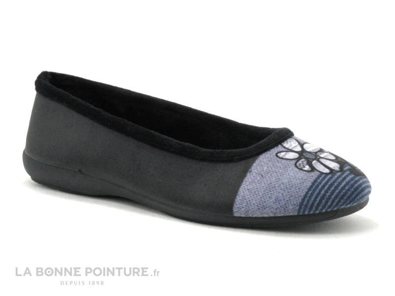 Dinamic 748-207 Noir - Pantoufle Femme Fleur 3 Dinamic 748-207 Noir - Pantoufle Femme Fleur