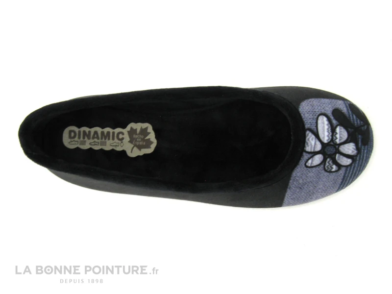 Dinamic 748-207 Noir - Pantoufle Femme Fleur 5 Dinamic 748-207 Noir - Pantoufle Femme Fleur – Image 3