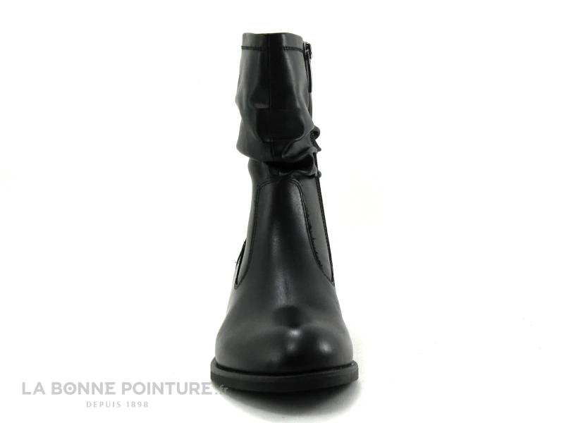 Tamaris Black 1-25055-25 Bottines Noires Plissees A Zip 4 Tamaris Black 1-25055-25 Bottines Noires Plissees A Zip – Image 2