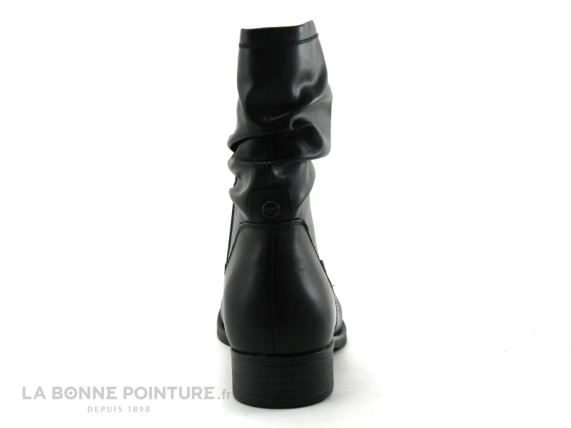 Tamaris Black 1-25055-25 Bottines Noires Plissees A Zip 6 Tamaris Black 1-25055-25 Bottines Noires Plissees A Zip – Image 4