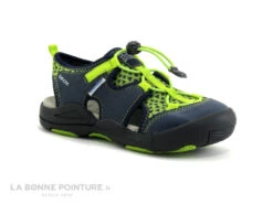 Geox KYLE J92E1B - Lime - Bleu - Nu-pieds GARCON