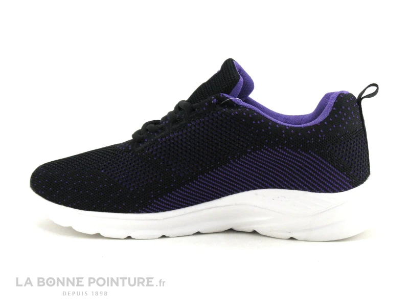 DT New York B387763 - Noir - Violet - Basket Maille Femme 4 DT New York B387763 - Noir - Violet - Basket Maille Femme – Image 2