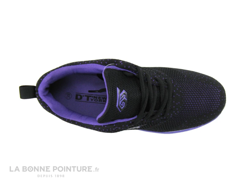 DT New York B387763 - Noir - Violet - Basket Maille Femme 5 DT New York B387763 - Noir - Violet - Basket Maille Femme – Image 3