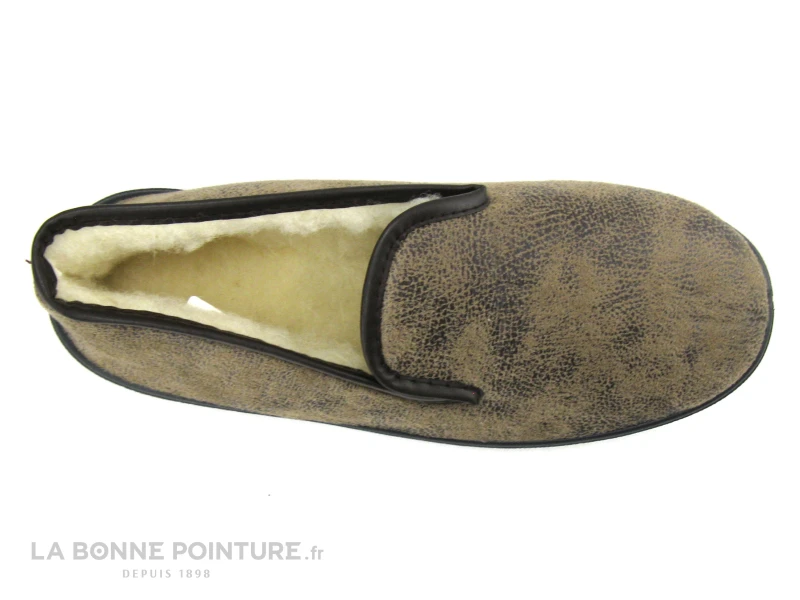 Lollans 001H01 SERPIE - Charentaise Marron Homme Fourree 4 Lollans 001H01 SERPIE - Charentaise Marron Homme Fourree – Image 2