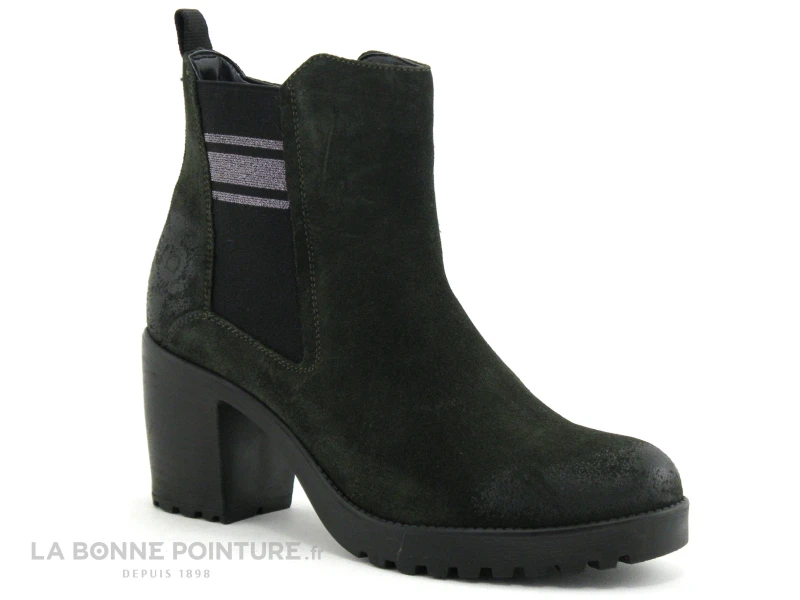 Bugatti SKADI Dark Green - Boots Talon Epais - 411765351400 3 Bugatti SKADI Dark Green - Boots Talon Epais - 411765351400