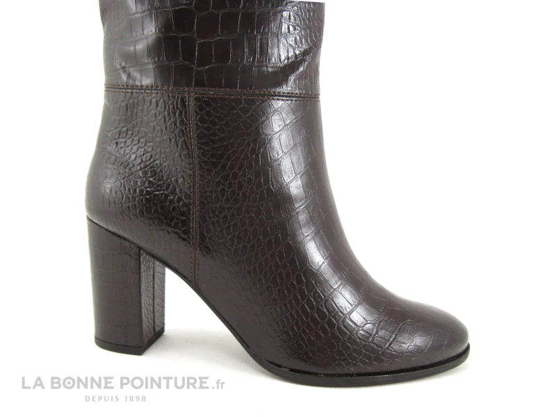 Tamaris 1-25510-25 Mocca Croco - Botte Femme Marron - Talon Haut 8 Tamaris 1-25510-25 Mocca Croco - Botte Femme Marron - Talon Haut – Image 6
