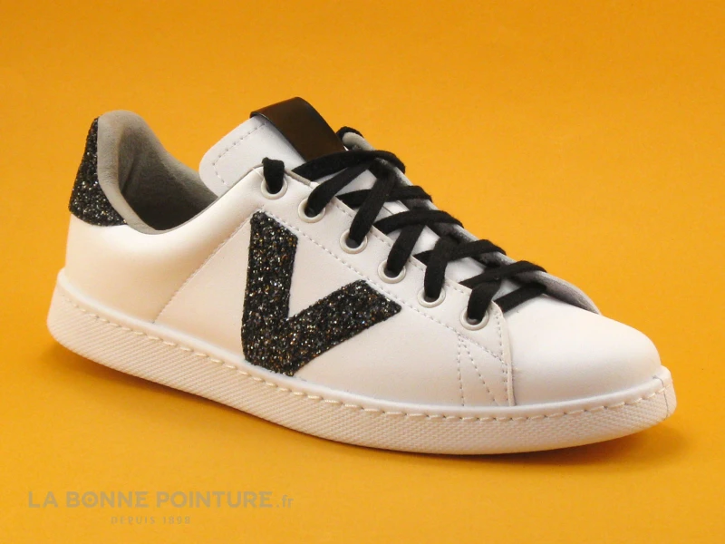 Victoria 125244 Blanc - Glitter Noir - Basket Mode 7 Victoria 125244 Blanc - Glitter Noir - Basket Mode – Image 5