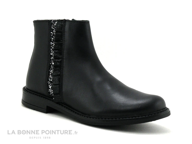 Bellamy CASTEL Noir - Glitter Et Fronces Cote - Boots Fille 3 Bellamy CASTEL Noir - Glitter Et Fronces Cote - Boots Fille