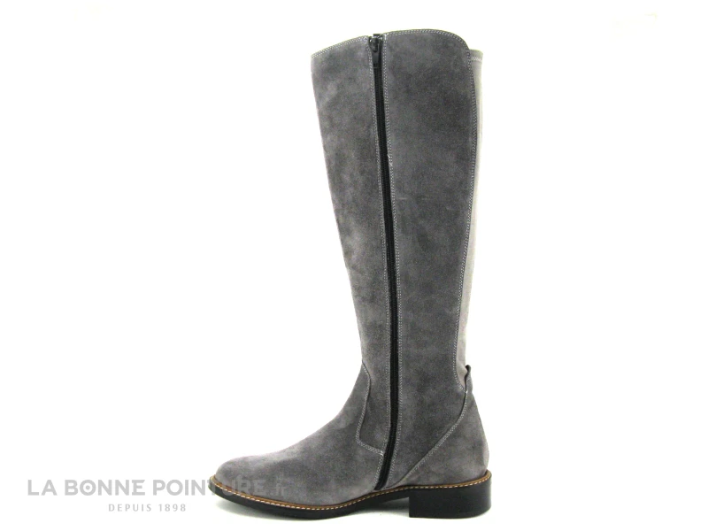 Geo Reino PELONAR Velours Gris - Botte Femme 5 Geo Reino PELONAR Velours Gris - Botte Femme – Image 3