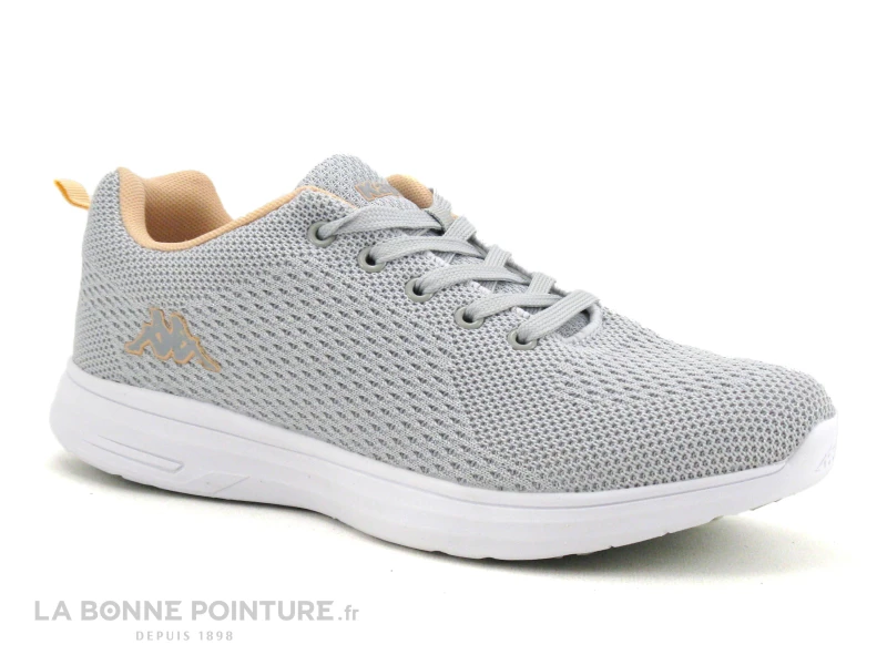 Kappa ASIVAT 341973W A6D - Basket Femme Maille Grise 3 Kappa ASIVAT 341973W A6D - Basket Femme Maille Grise