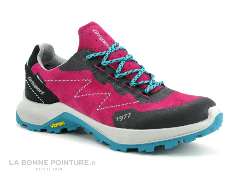 Grisport 14701V19G - Fuchsia - Noir - Turquoise - Basket Rando Femme 7 Grisport 14701V19G - Fuchsia - Noir - Turquoise - Basket Rando Femme â Image 5