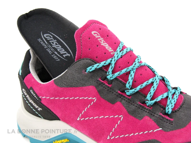 Grisport 14701V19G - Fuchsia - Noir - Turquoise - Basket Rando Femme 8 Grisport 14701V19G - Fuchsia - Noir - Turquoise - Basket Rando Femme â Image 6