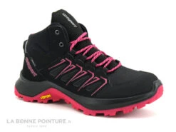Grisport 14727R5G Noir - Rose - Basket Montante Randonnee Femme