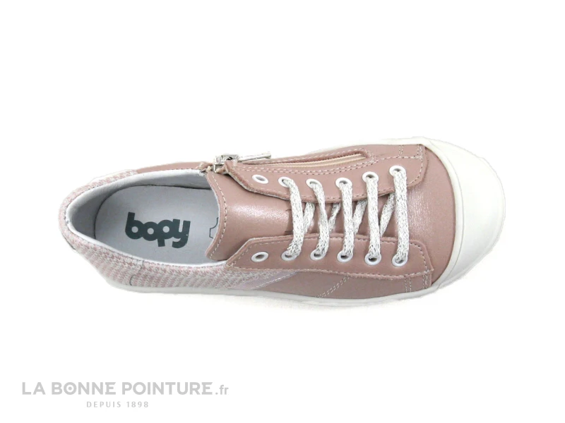 Bopy SCOOBI Rose - Sneakers Mode Fille Cuir Rose 8 Bopy SCOOBI Rose - Sneakers Mode Fille Cuir Rose – Image 6