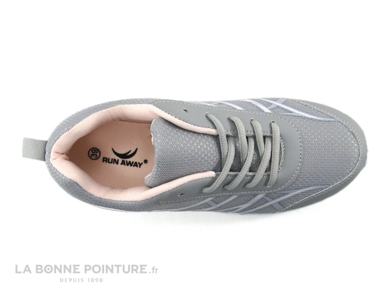 Run Away FIORELLA Gris Rose - Basket Sport Femme 8 Run Away FIORELLA Gris Rose - Basket Sport Femme â Image 6