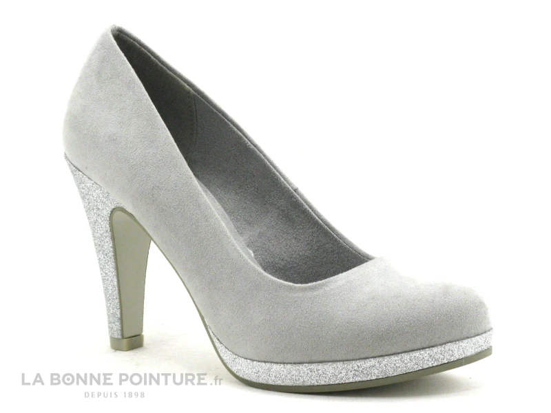 Marco Tozzi 2-22441-30 Grey - Escarpin Gris Talon Haut 3 Marco Tozzi 2-22441-30 Grey - Escarpin Gris Talon Haut