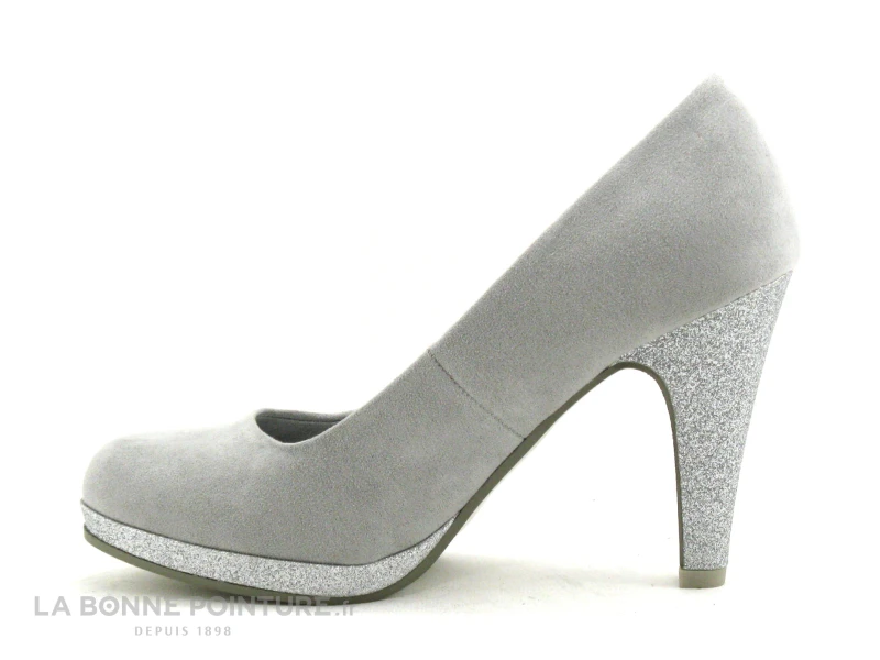 Marco Tozzi 2-22441-30 Grey - Escarpin Gris Talon Haut 5 Marco Tozzi 2-22441-30 Grey - Escarpin Gris Talon Haut – Image 3