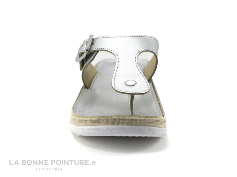 Flex Is PETUNIAC Argento - Tong Femme Reglable Cuir Argent 4 Flex Is PETUNIAC Argento - Tong Femme Reglable Cuir Argent – Image 2