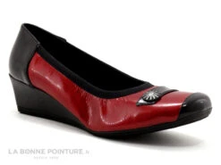INEA FANA - Escarpin Rouge Verni - Noir - Talon Compense -Chaussure Offre Boutique cd24607c73b9e66c561f35ea11d5d5ef img 6417.jpg 124910