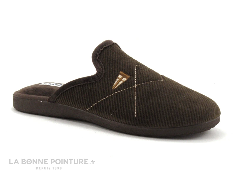 Ouf Initial VAILLAC Marron - Velours - Pantoufle Mule Homme 3 Ouf Initial VAILLAC Marron - Velours - Pantoufle Mule Homme